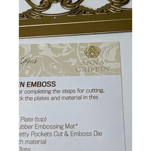 Anna Griffin Pretty Pockets Cut & Emboss Dies Cricut Cuttlebug Crafts - Picture 5 of 15